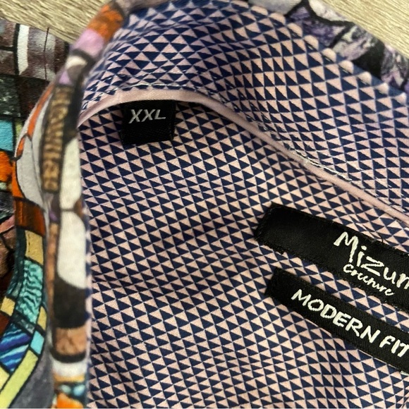 Mizumi Couture Modern Fit Cotton Button Up Size XXL - Picture 3 of 4
